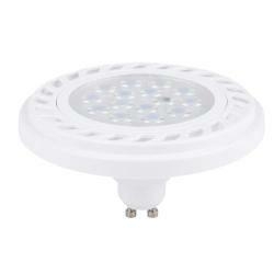 Żarówka ES111 gu10 15 led 9W W/WW 30s ciepła biała AR111 biała obudowa 750lm