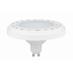 Żarówka SISERO2 ES111 LED gu10 15W W/WW 15 led 2835 230V AR111 ciepła biała obudowa biała aluminium 1500lm