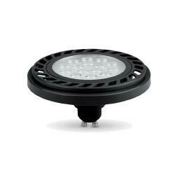 Żarówka ES111 gu10 15 led 9W B/WW 30s ciepła biała AR111 czarna obudowa.