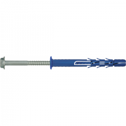 Rawlplug FF1 Kołek ramowy poliamidowy 10x120mm z kołnierzem, wkręt ocynk galwaniczny /25szt/