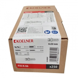 KOELNER kołek rozporowy FIX fi 6 z polipropylen FIX-K-06