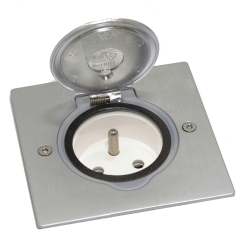 LEGRAND FLOOR BOX puszka podłogowa INOX gniazdo podłogowe z/u IP44