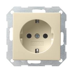 Gira Gniazdo SCHUKO System 55 kremowy