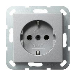 Gira Gniazdo SCHUKO System 55 kolor alum iniowy