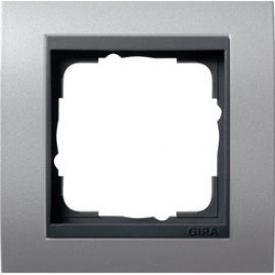 Gira Ramka pojedyncza antracytowy Gira E vent kolor aluminiowy