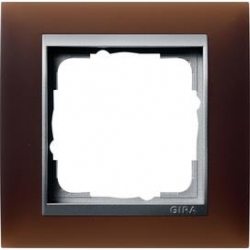 Gira Ramka pojedyncza aluminiowy Gira Ev ent Opaque mat ciemnobrązowy