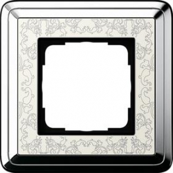 Gira Ramka pojedyncza ClassiX Art chrom- kremowy