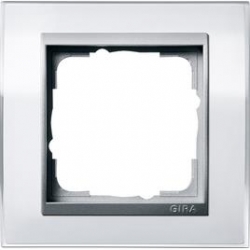 Gira Ramka pojedyncza aluminiowy Gira Ev ent Clear biały