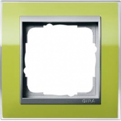 Gira Ramka pojedyncza aluminiowy Gira Ev ent Clear zielony