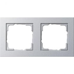 Gira Ramka podwójna Gira E2 kolor aluminiowy