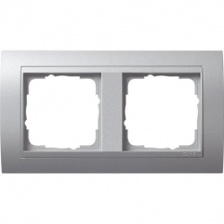 Gira Ramka podwójna aluminiowy Gira Even t kolor aluminiowy