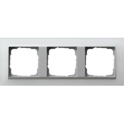 Gira Ramka potrójna aluminiowy Gira Even t Opaque biały