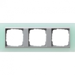 Gira Ramka potrójna aluminiowy Gira Even t Opaque seledynowe