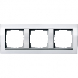 Gira Ramka potrójna aluminiowy Gira Even t Clear biały