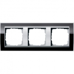 Gira Ramka potrójna aluminiowy Gira Even t Clear czarny