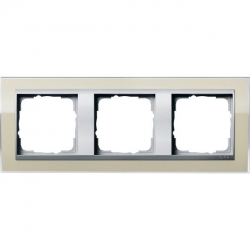 Gira Ramka potrójna aluminiowy Gira Even t Clear piaskowy