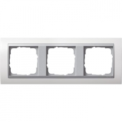 Gira Ramka potrójna aluminiowy Gira Even t biały