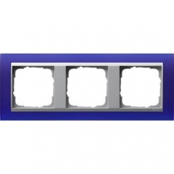 Gira Ramka potrójna aluminiowy Gira Even t Opaque niebieski