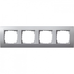 Gira Ramka poczwórna aluminiowy Gira Eve nt kolor aluminiowy