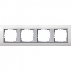 Gira Ramka poczwórna aluminiowy Gira Eve nt biały matowy