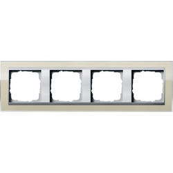 Gira Ramka poczwórna aluminiowy Gira Eve nt Clear piaskowy