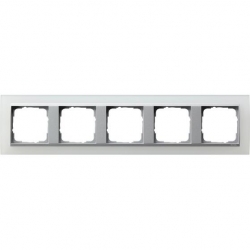 Gira Ramka pięciokrotna aluminiowy Gira Event Opaque biały