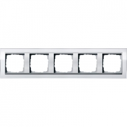 Gira Ramka pięciokrotna aluminiowy Gira Event Clear biały