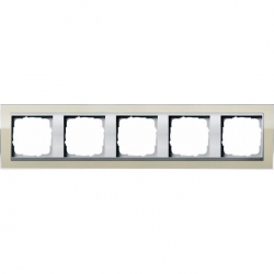 Gira Ramka pięciokrotna aluminiowy Gira Event Clear piaskowy