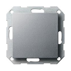 Gira Zaślepka z płytką moc. System 55 ko lor aluminiowy