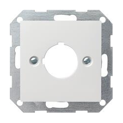 Gira Osłona+płytka mont. urządzenie z 22 ,5mm System 55 biały matowy