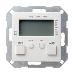 Gira Zegar sterowniczy System 55 biały
