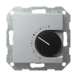 Gira Reg. temp. 230 V styk rozwierny Sys tem 55 kolor aluminiowy