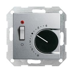 Gira Reg. temp. 230 V styk rozw+wyłączni k System 55 kolor aluminiowy