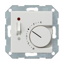 Gira Reg. temp. 24 V styk rozw+wyłącznik System 55 biały