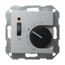 Gira Reg. temp. 24 V styk rozw+wyłącznik System 55 kolor aluminiowy