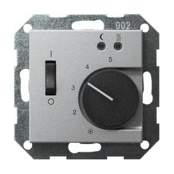 Gira Reg temp 230V+sonda ogrz. podłogowe System 55 kolor aluminiowy
