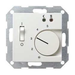 Gira Reg temp 230V+sonda ogrz. podłogowe System 55 biały matowy