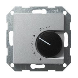 Gira Reg. temp. 24 V przełączalny System 55 kolor aluminiowy