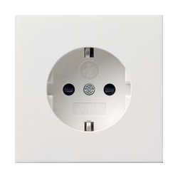 Gira Gniazdo SCHUKO z ochr.dz. Gira F100 biały