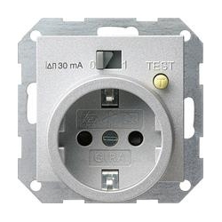 Gira Gn.z ochr.różnic. 30 mA ochr.d. Sys tem 55 kolor aluminiowy