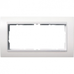 Gira Ramka 2x b.most.śr. do białych Gira Event biały matowy