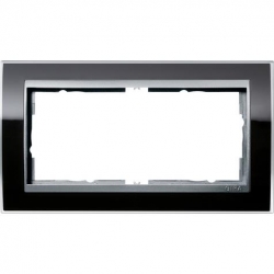 Gira Ramka 2x b.most.śr. aluminiowy Gira Event Clear czarny