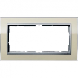 Gira Ramka 2x b.most.śr. aluminiowy Gira Event Clear piaskowy
