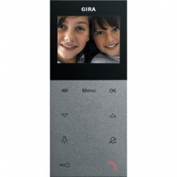 Gira Unifon wideo AP System 55 kolor alu miniowy