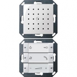 Gira Unifon System 55 biały/biały podtynkowy