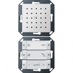Gira Unifon System 55 biały/biały matowy podtynkowy