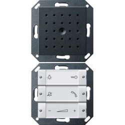 Gira Unifon System 55 biały/antracytowy podtynkowy