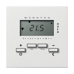 Gira Reg. temp. 230 V z zegarem Gira F10 0 biały