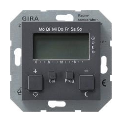 Gira Reg. temp. 230 V z zegarem System 5 5 antracytowy