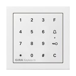 Gira Gira Keyless In klaw.kod. Gira F100 biały